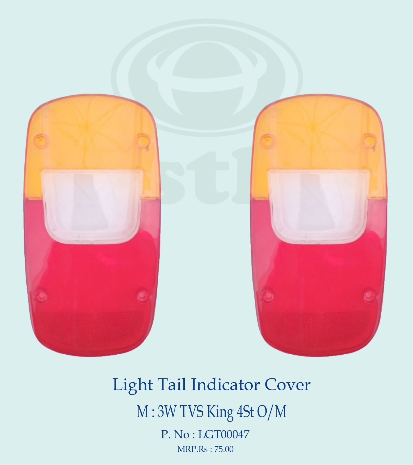 Light Tail Indicator Cover 3W TVS King O/M